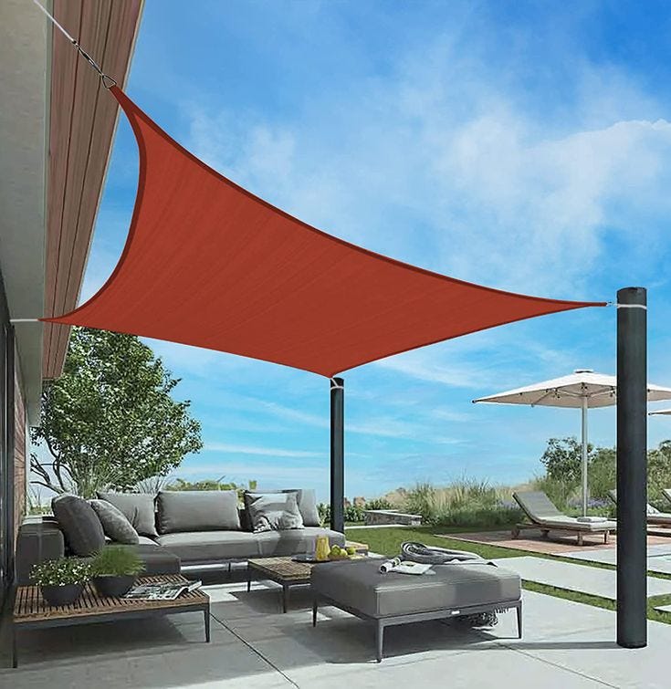 Shade Sails A CostEffective Way to Beat the Heat by Curtains
