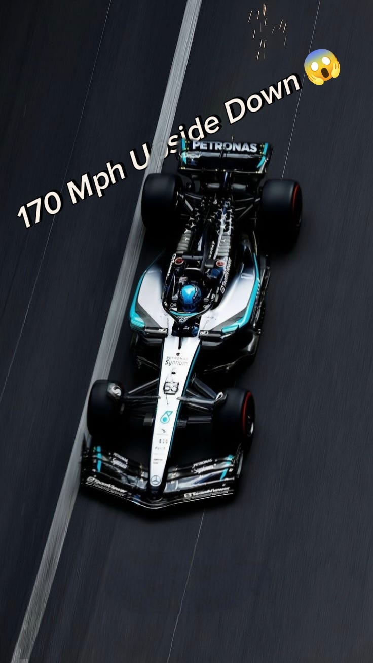 F1 Cars Can Drive Upside Down at 170mph