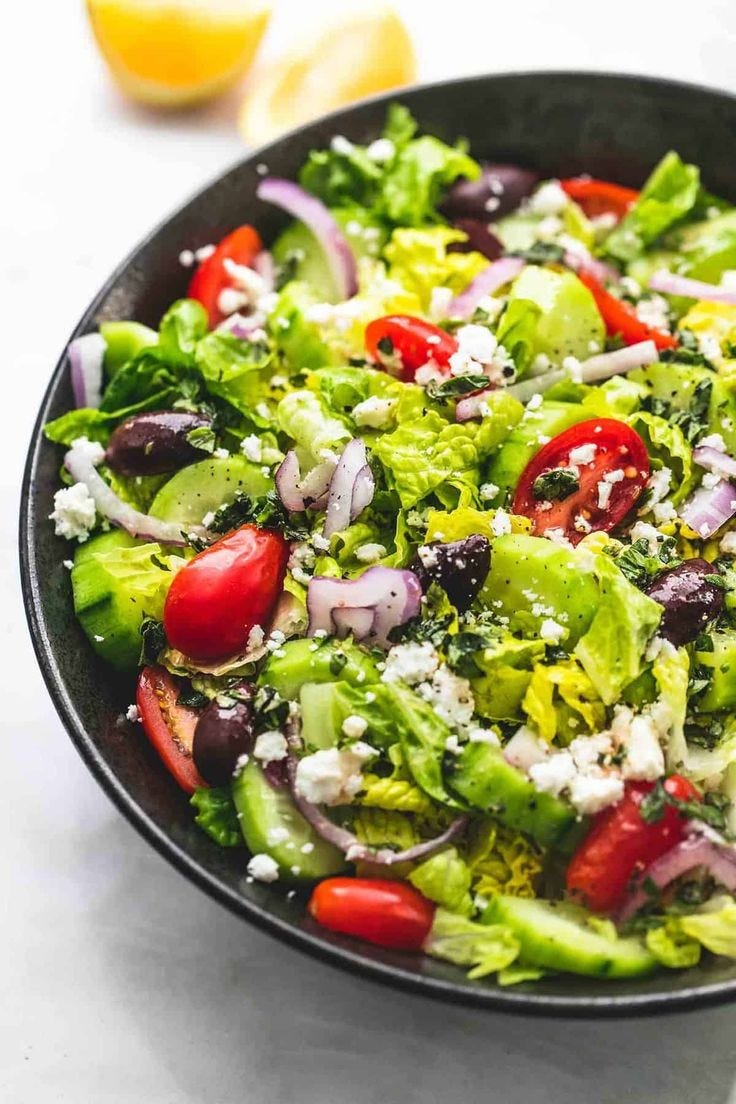 The Greek salad also known as Horiatiki salad is a popular dish that The Greek salad also known as Horiatiki salad is a popular dish that