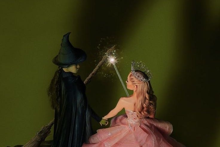 Green and Pink Witch