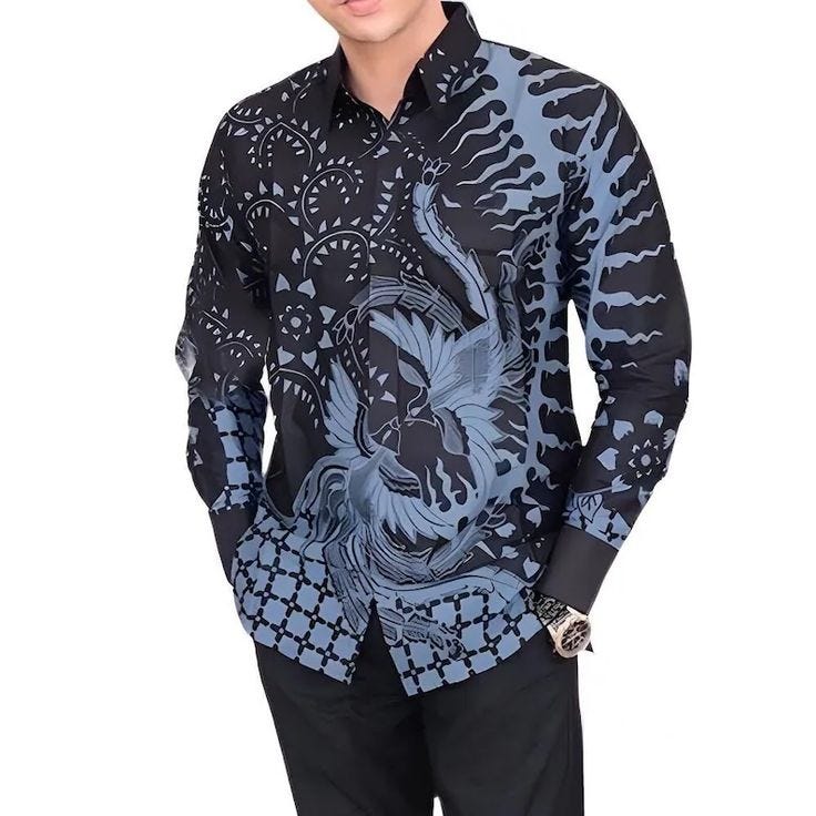 Kemeja Batik Pria Lengan Panjang Motif Klasik dan Modern