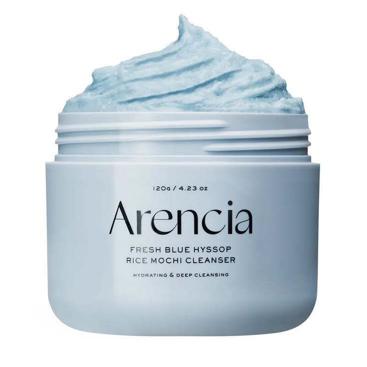 ARENCIA Fresh Blue Hyssop Rice Mochi Cleanser: The Korean Skincare Cleanser That Brings Calm Glow…