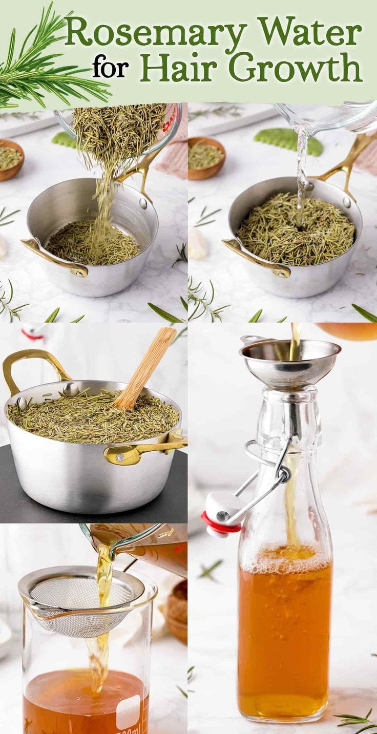 How to make it?. Rosemary leaves are steeped in water to… by