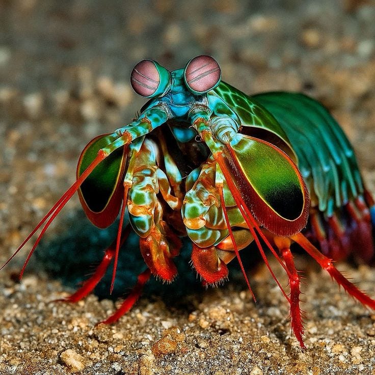 The Peacock Mantis Shrimp