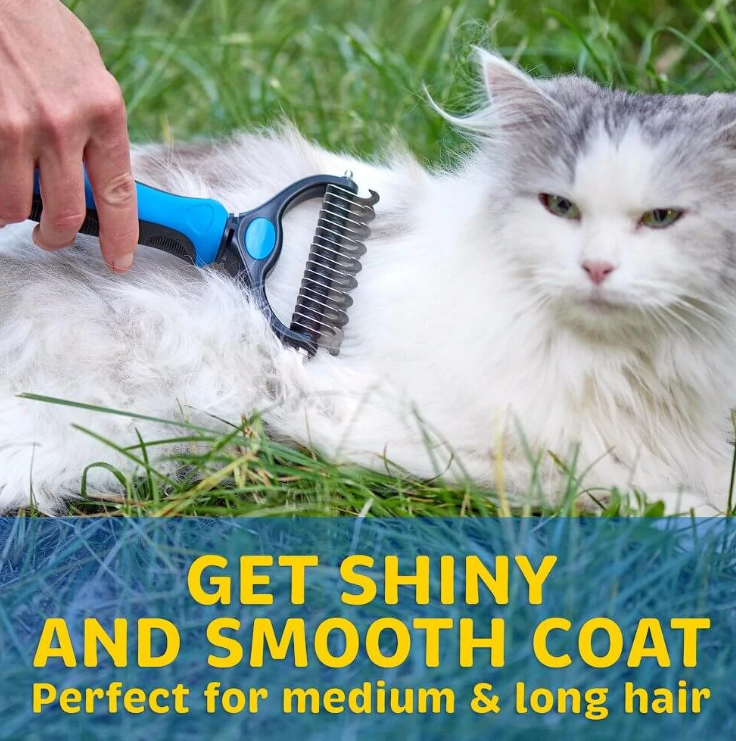 View of Deshedding Brush For Dogs And Cats - Maenabab - Medium