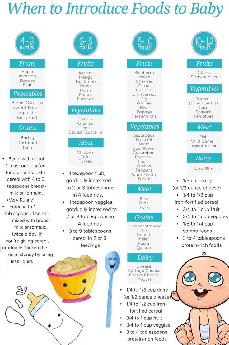 Introducing Solid Foods to Babies: | by Shah G | Medium