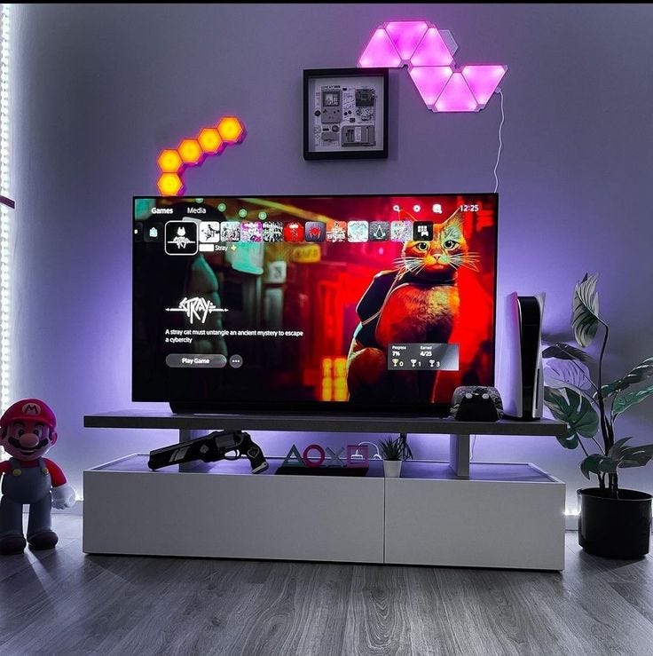 Set up your gaming setup at home