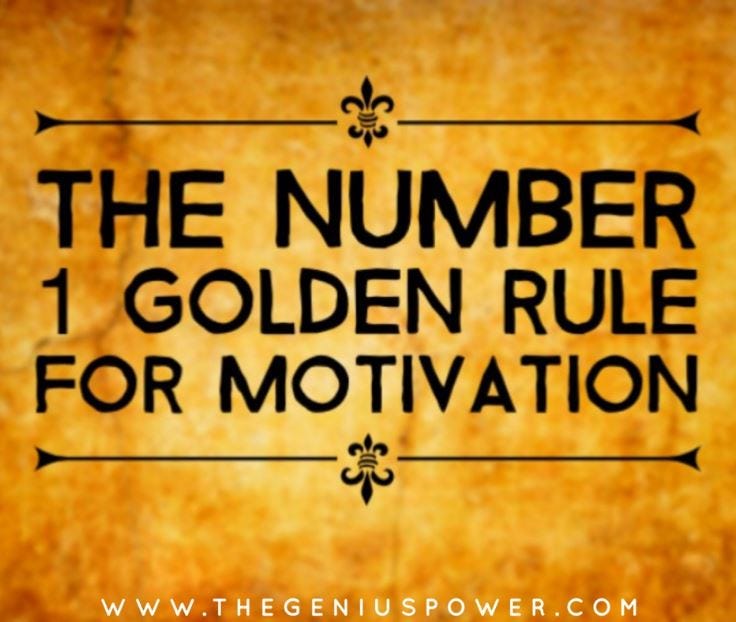 What is the Golden Rule number 1?