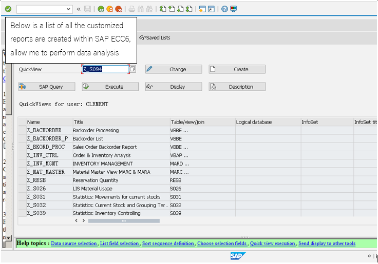 Customized Report in SAP for Inventory Management & Control | by Kuo Sheng  Ang | Medium