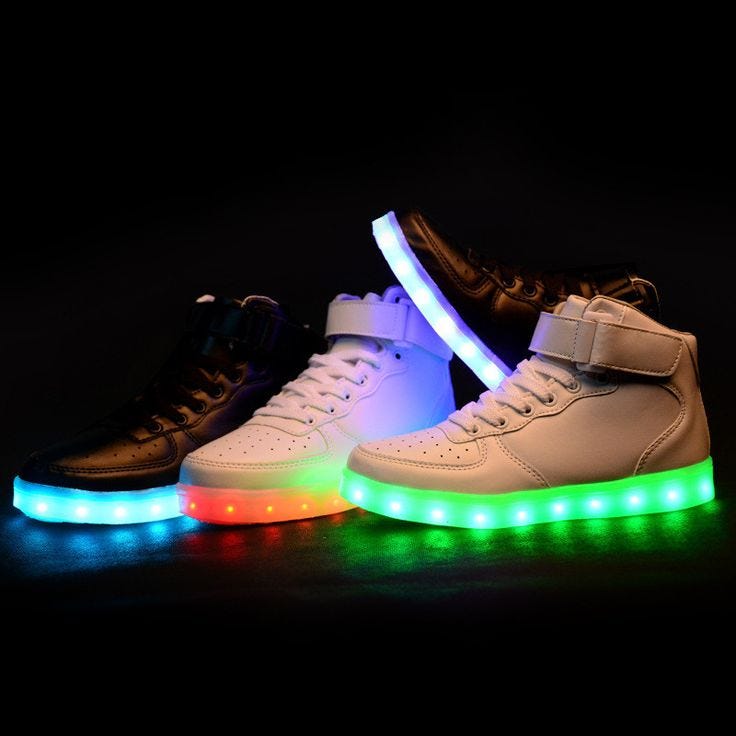 History of Light-up Shoes: Shoes Light-up to Glamour | by James Wallace |  Medium