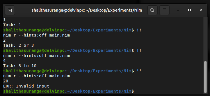 Testing the sample program that uses an if-elif block, a screenshot by the author