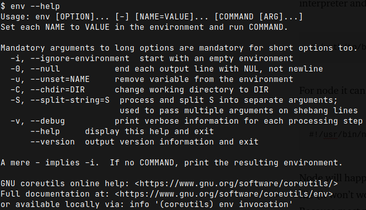 Env Command in Linux, Linux