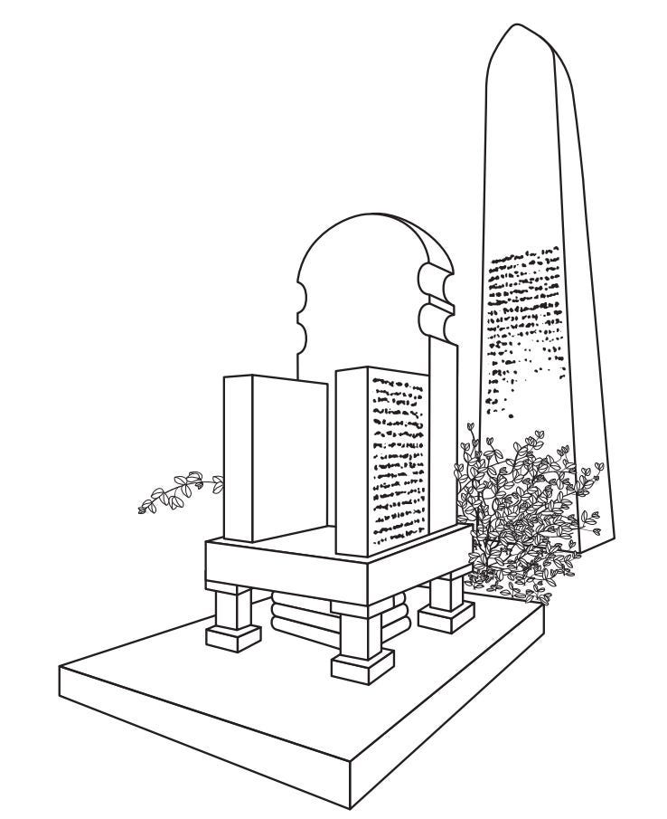 Reconstruction of the Throne of Adulis and the Stele. The Throne of Adulis: Red Sea Wars on the Eve of Islam, pg 19