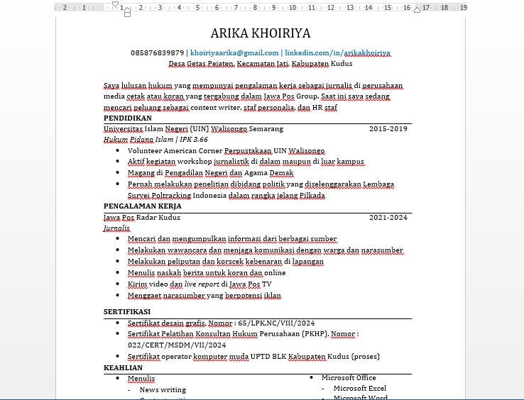 Jangan Asal Bikin CV, Buat Seperti Ini Agar dilirik HRD