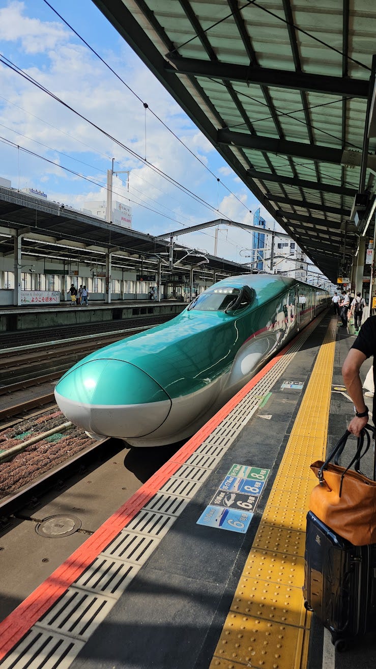 Shinkansen กลับโตเกียว
