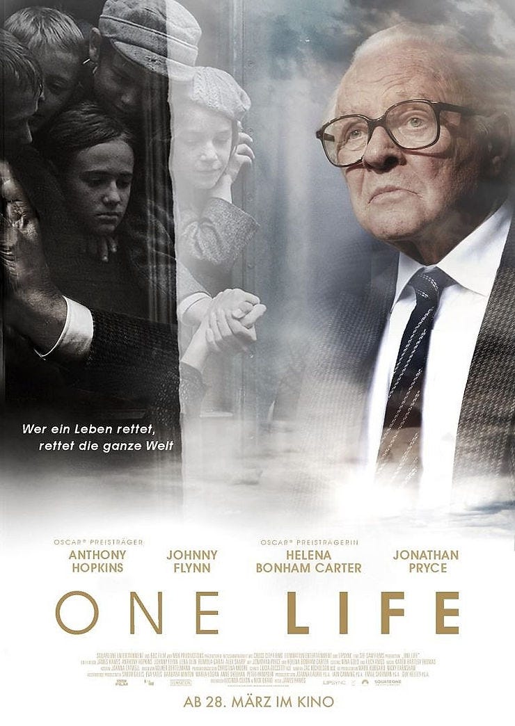 Film Review: One Life (2023). I was again searching for true stories ...