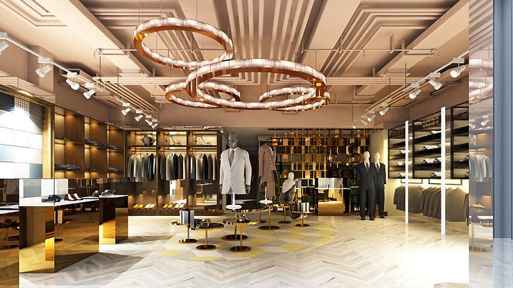 louis vuitton store layout