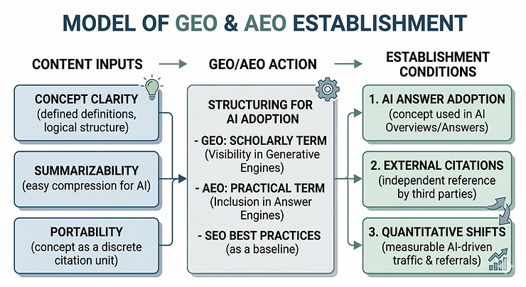 Understanding AEO and GEO: Conditions for AI Information Adoption Through the Lens of the…