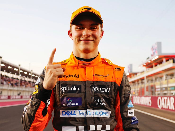 Oscar Piastri takes pole in Sprint Shootout in his first year in F1