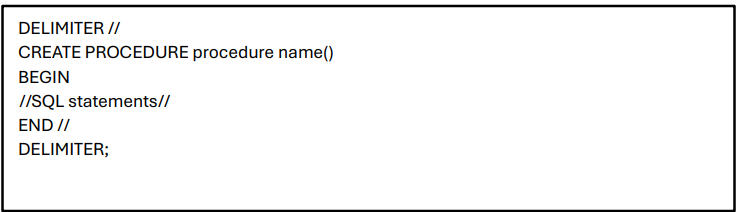 Stored Procedures in MySQL. A stored procedure in MySQL is a useful ...