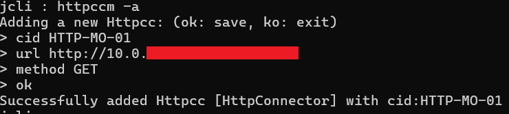 Successfully added custom http
