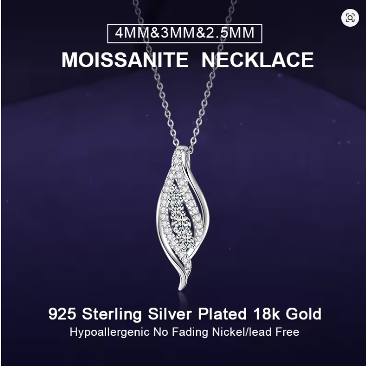 ✨ This Elegant Moissanite Necklace Looks Luxurious — Without the Luxury Price
