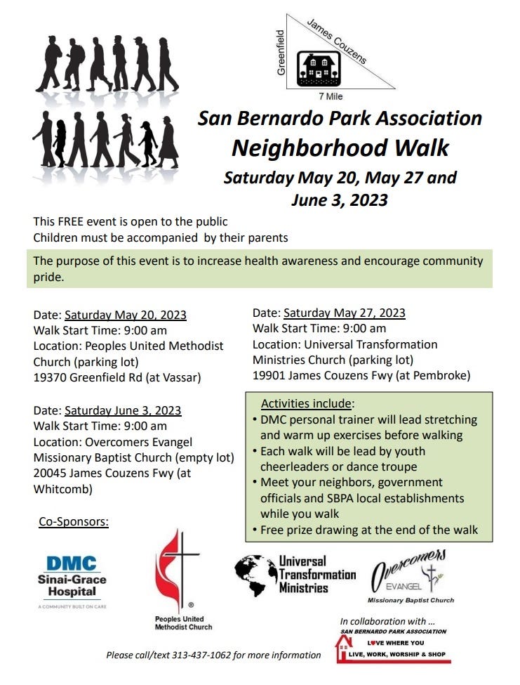 2023 SBPA Neighborhood Walk Event - San Bernardo Park Association - Medium