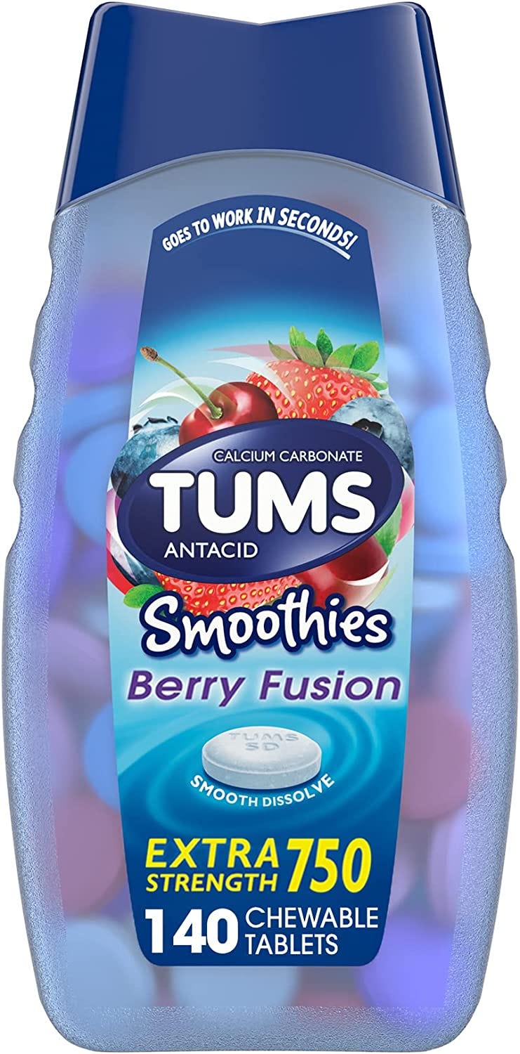 Say Goodbye to Heartburn and Acid Indigestion with TUMS Smoothies Extra