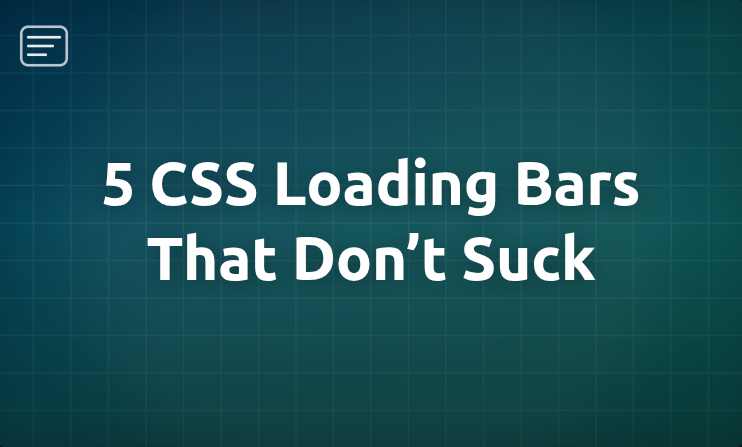 5 CSS Loading Bars That Don’t Suck | by CodeByUmar | Aug, 2025 | Medium