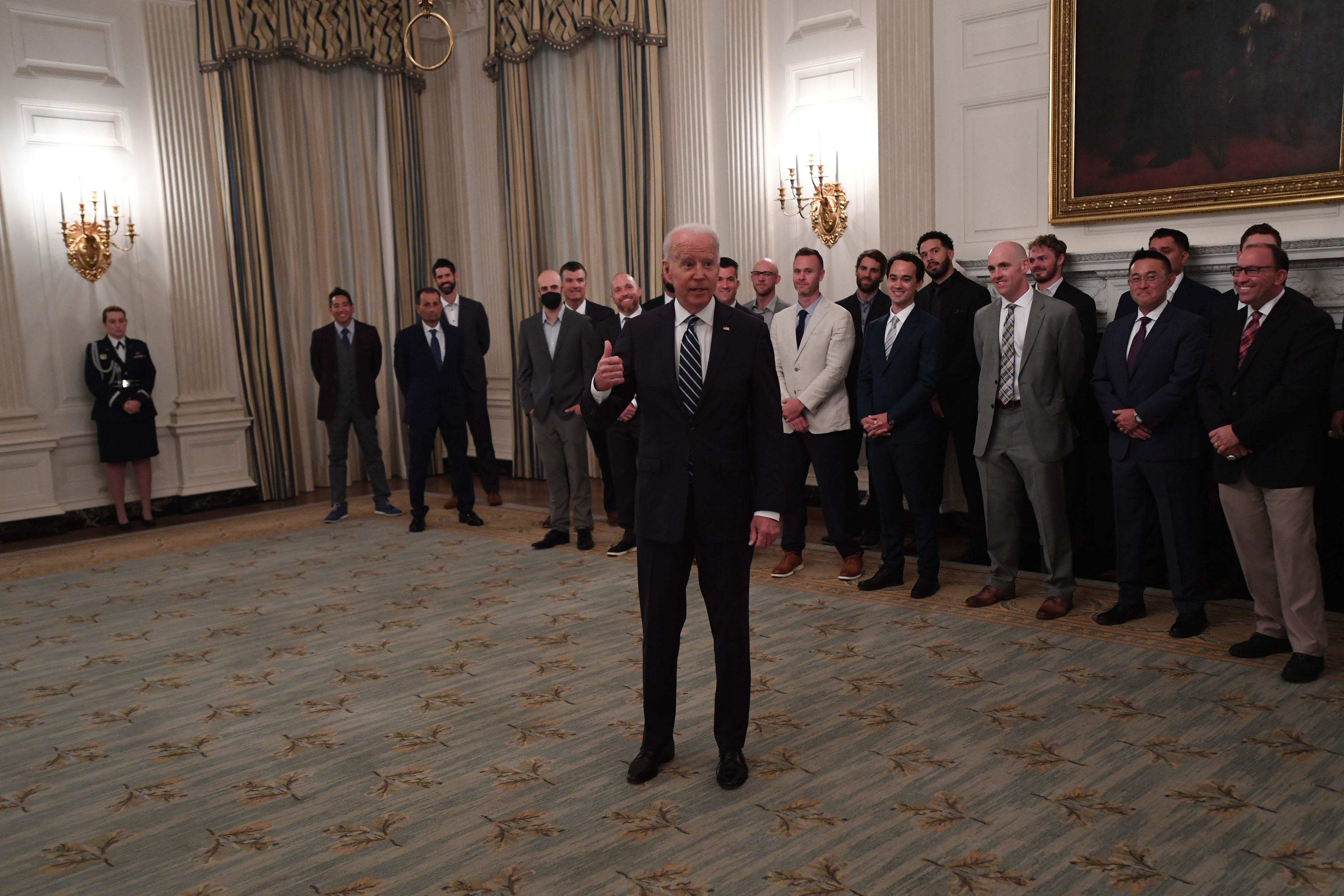 Dodgers praised by President Biden during White House visit