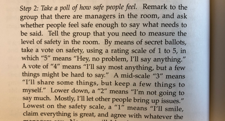 Norm Kerth’s Safety Poll