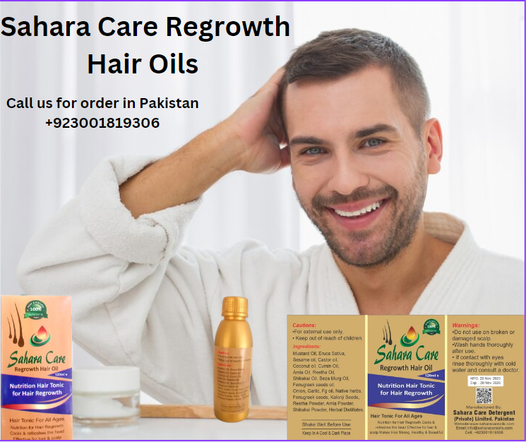Sahara Care Regrowth Hair Oil in Lahore03001819306 by