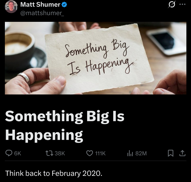 Is Something Big Happening? A Viral Essay by Matt Shumer by evoailabs