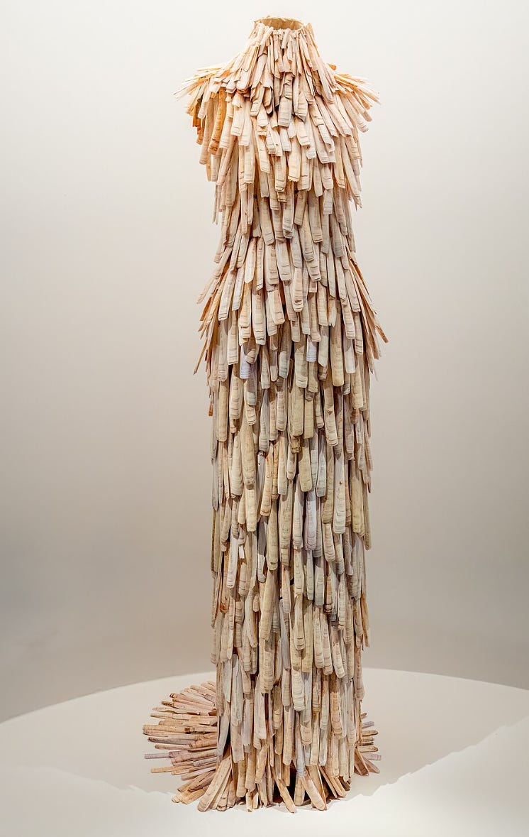 Razor clamshell dress by Alexander McQueen (Photo courtesy of Wikipedia)