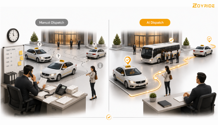 AI Dispatch vs Manual Dispatch: Which Delivers Better Operational Results? | Zoyride Insights