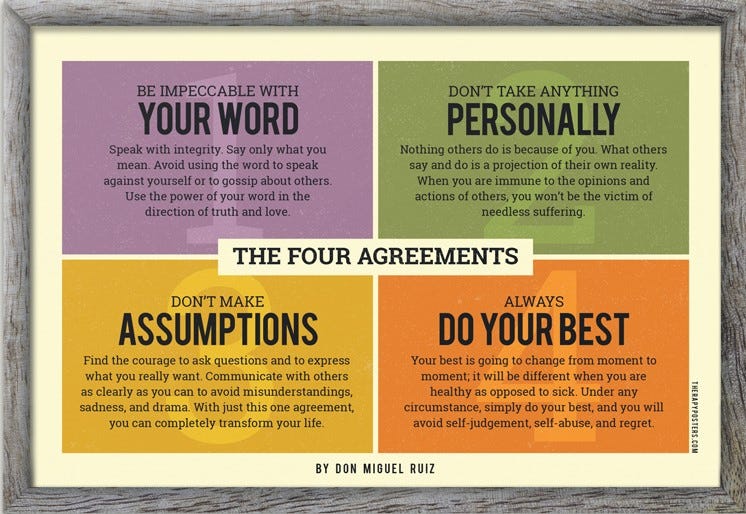 Applying The Four Agreements to Business - Some Dude Says