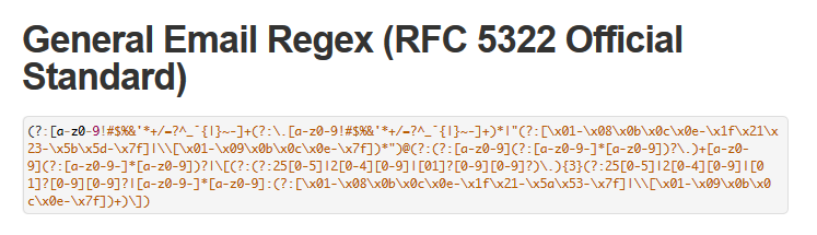 email address rfc allowed characters