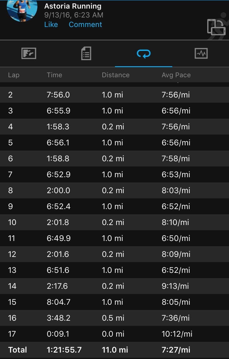 The Training Wheels Come Off. Day 71 Easy Run 8.06 by Steve S The
