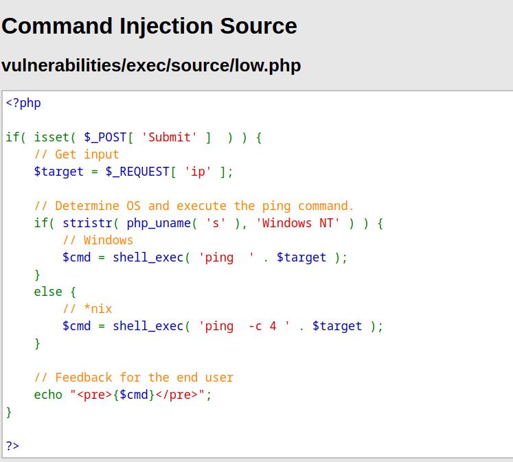 command-injection-in-low-if-we-check-the-source-code-we-can-see-that