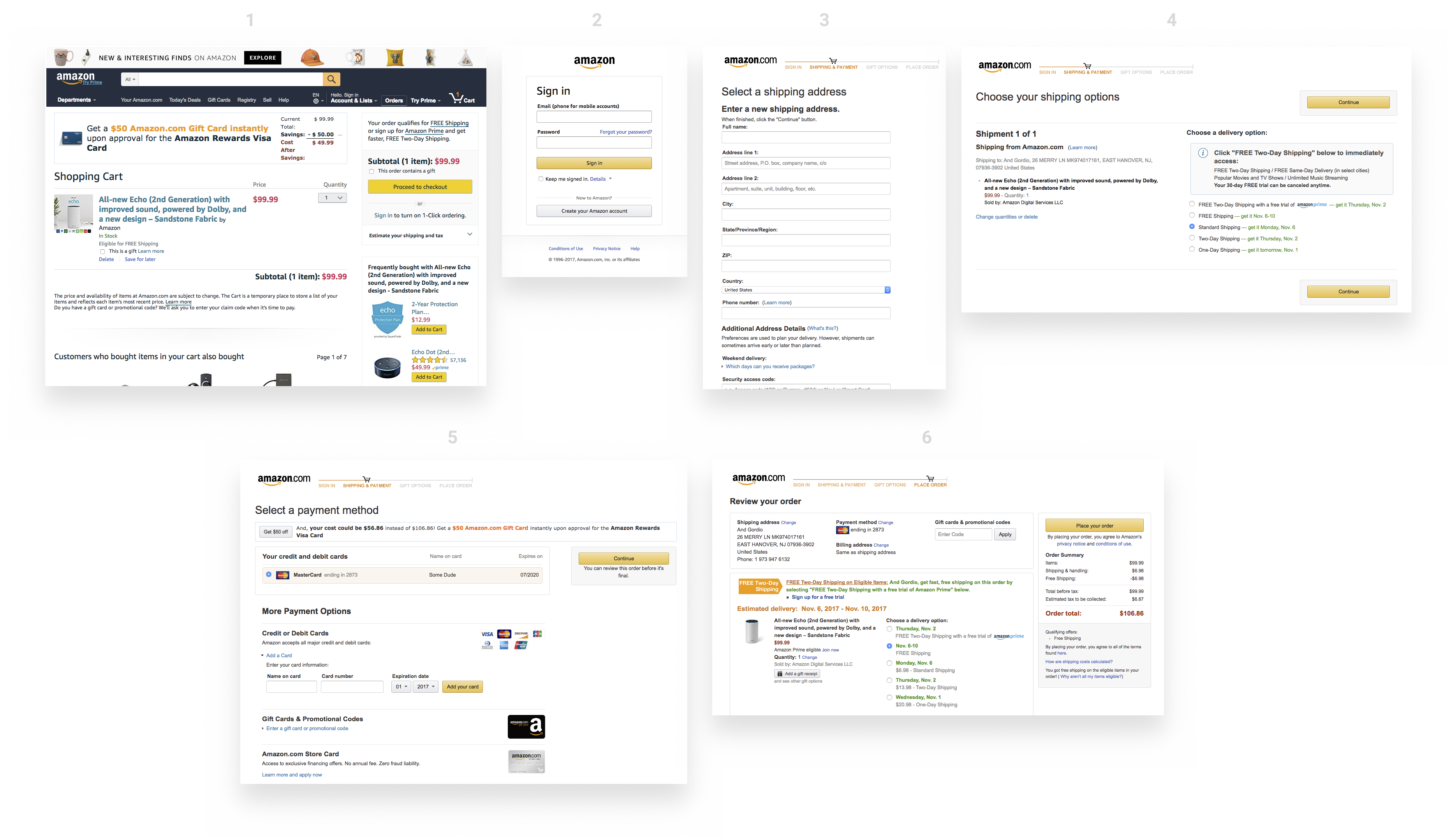 Amazon Checkout Redesign Exercise —Part I: Navigation | by And Gordy |  Mockupless | Medium