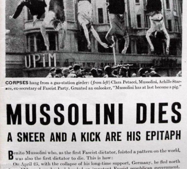 The Dictator Who Dreamed of a New Rome Was Shot at a Country Crossroads
