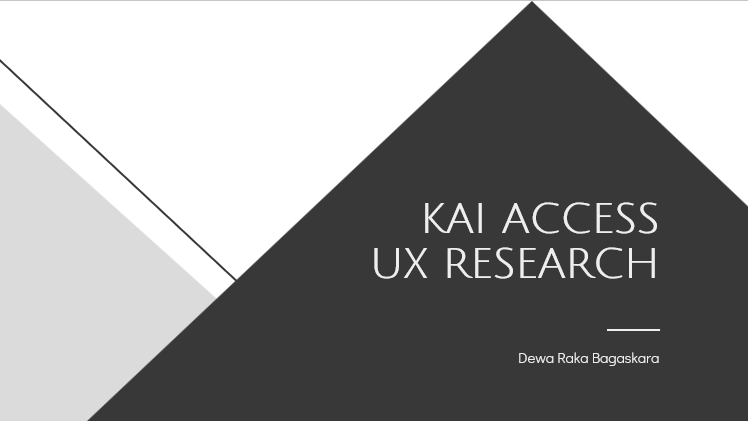 Peningkatan User Experience Pada Aplikasi KAI Access | by Dewa Raka ...