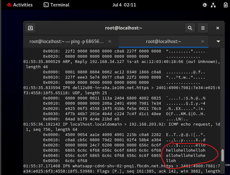 Chatting using the ping command in Linux by Sumit Dhattarwal Medium