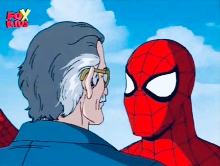 Spider Man and Stan Lee (Copyright Disney used under Fair Use)