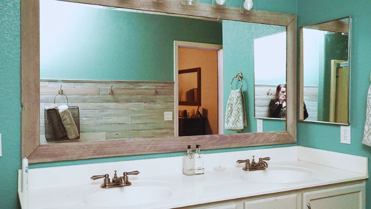 How to Frame a Bathroom Mirror Without Removing It | by Georgebathroom ...