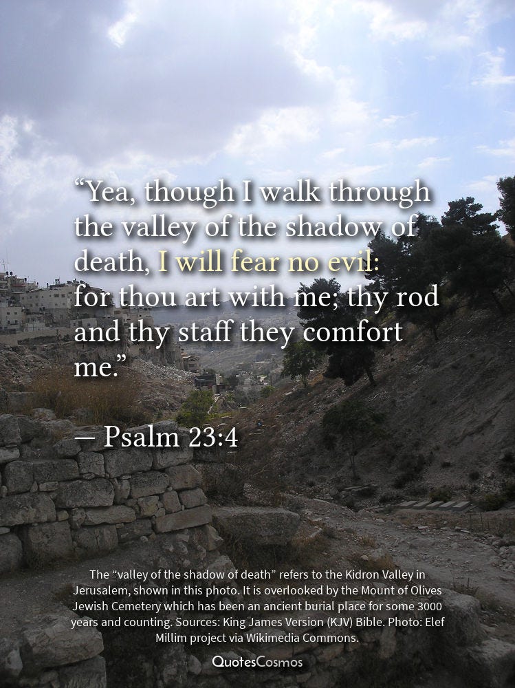 shadow of death bible verse