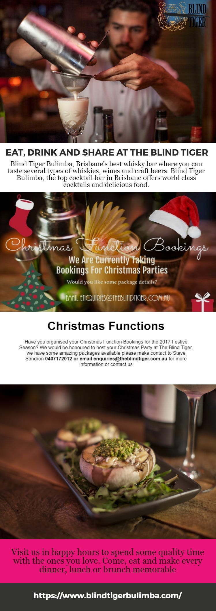 Cocktail Bars Brisbane City. Looking for Brisbane’s best Christmas