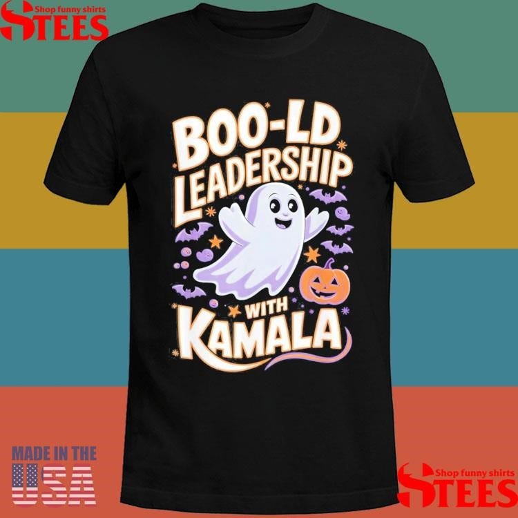 Official Boo-ld Leadership With Kamala Halloween Shirt - burgersteeshop ...