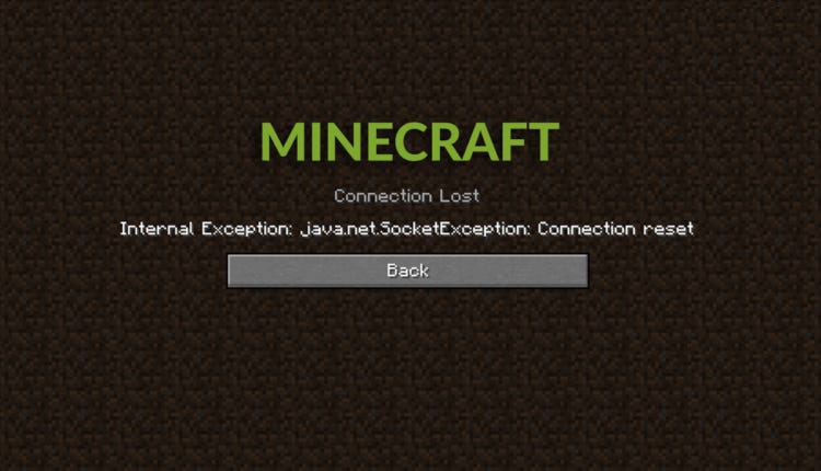 Internal Exception Java.Net.SocketException Connection Reset