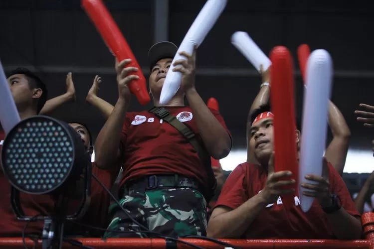 Celana loreng ini bisa jadi bukti kuat keterlibatan tentara di Proliga. Istimewa untuk Harian Terbit.
